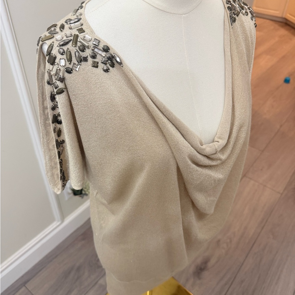 Cache Cream Embellished Blouse - Picture 2 of 8